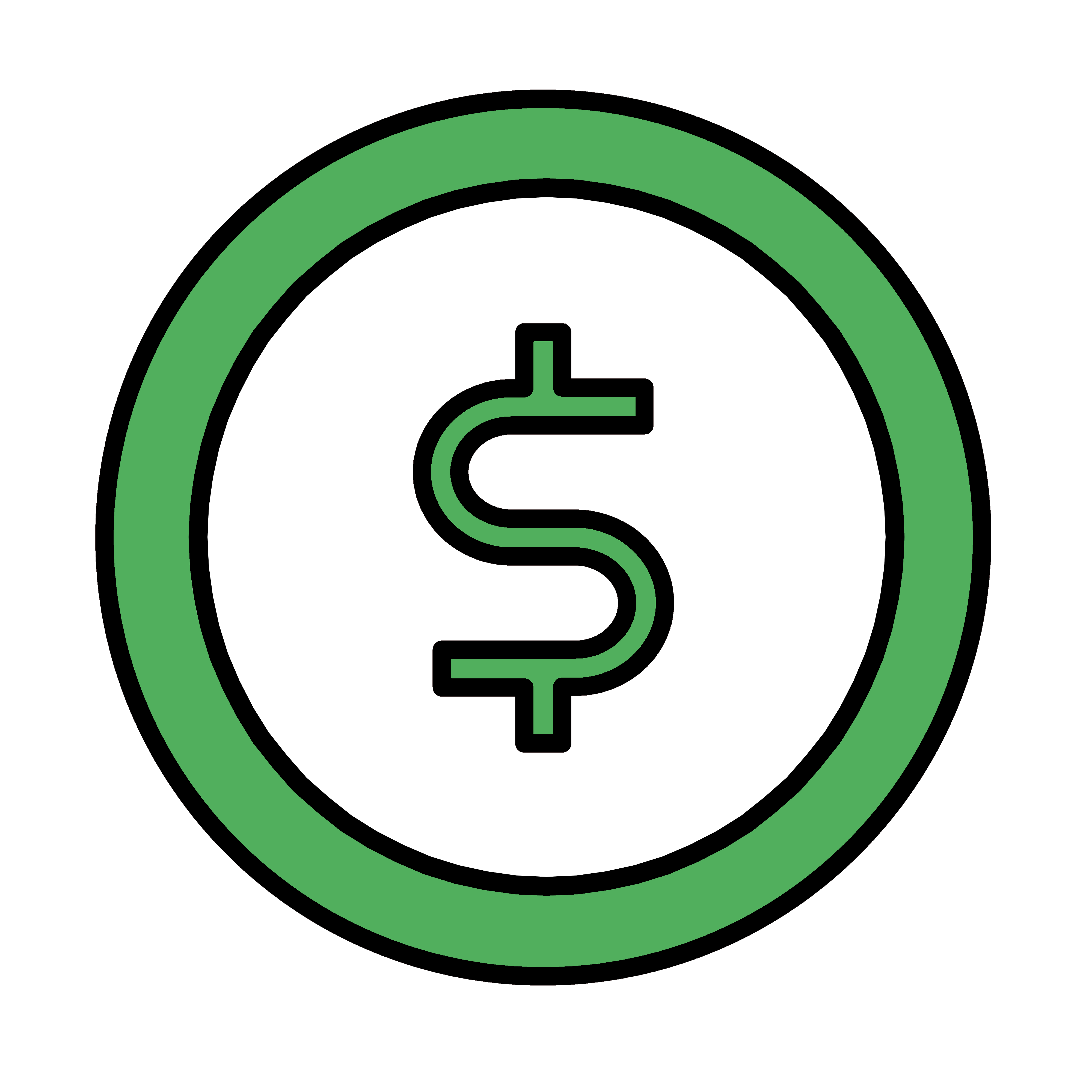 Picture of a cartoon dollar sign